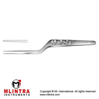 Yasargil Micro Forceps Bayonet Shaped Stainless Steel, 20 cm - 8" Tip Size 0.6 mm